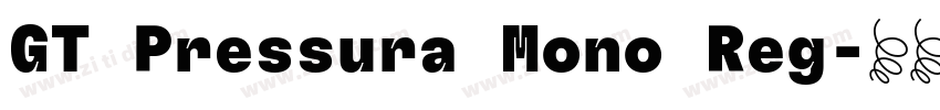 GT Pressura Mono Reg字体转换